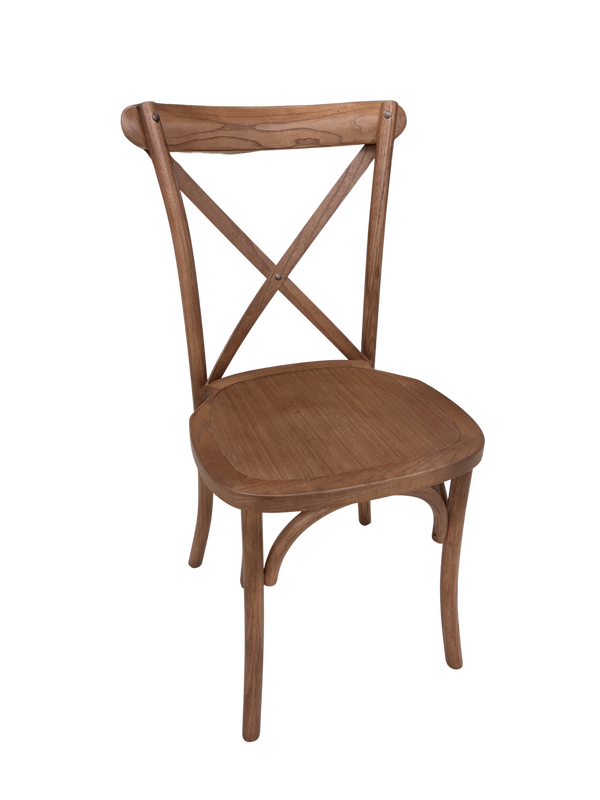 Cross Back Chair - Fruitwood