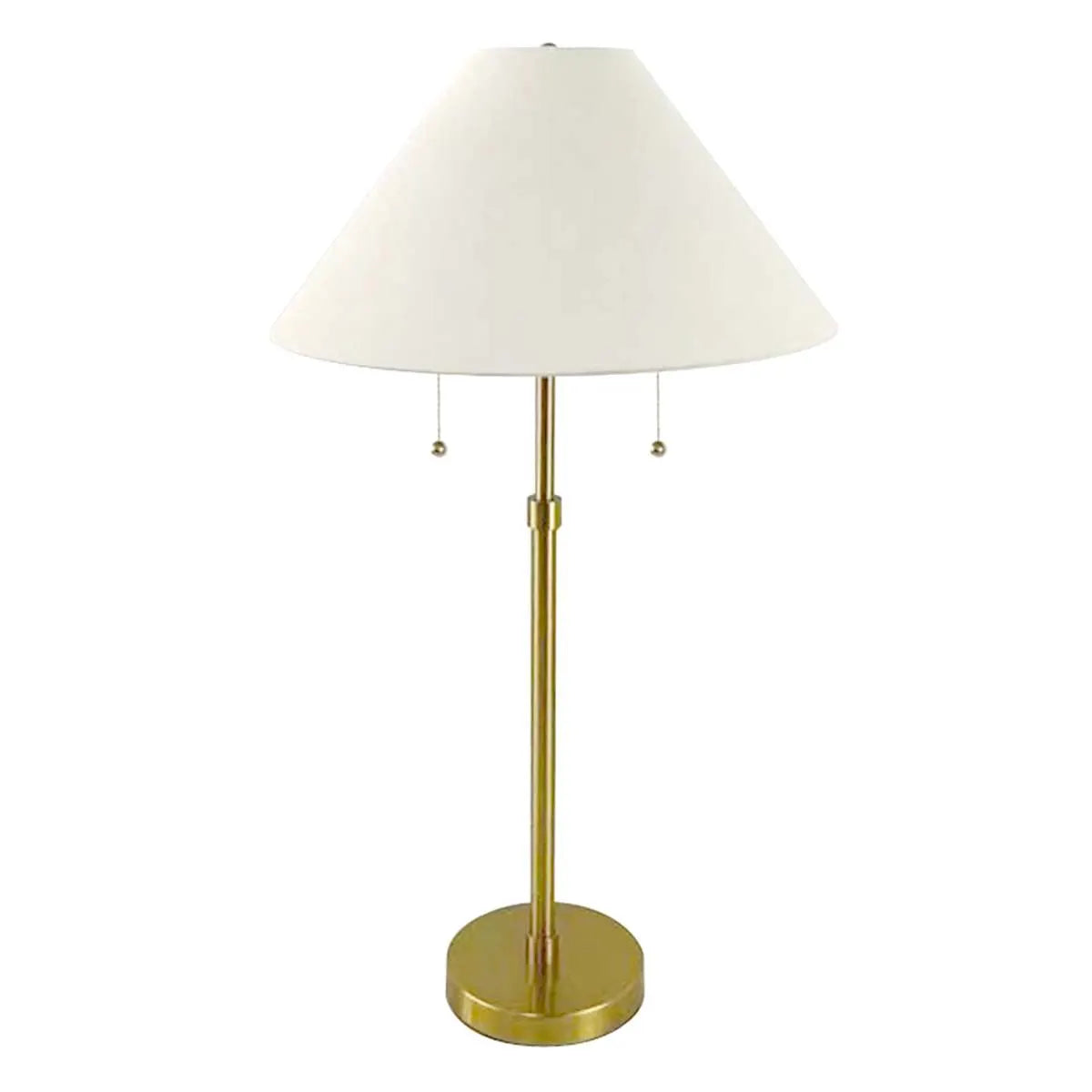 Large Pull Chain Buffet Lamp - Brass