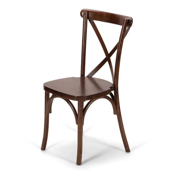Cross Back Chair - Fruitwood