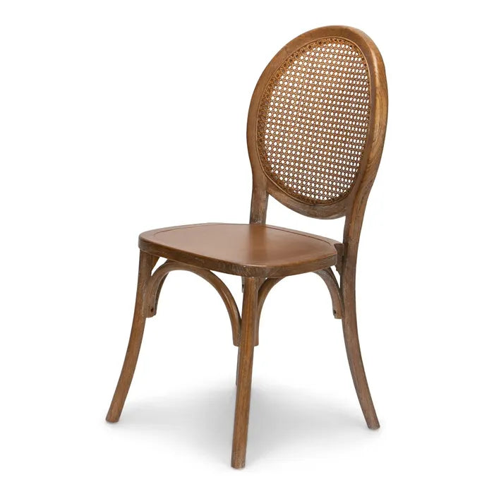 Rattan Back Chair - Dark Medium